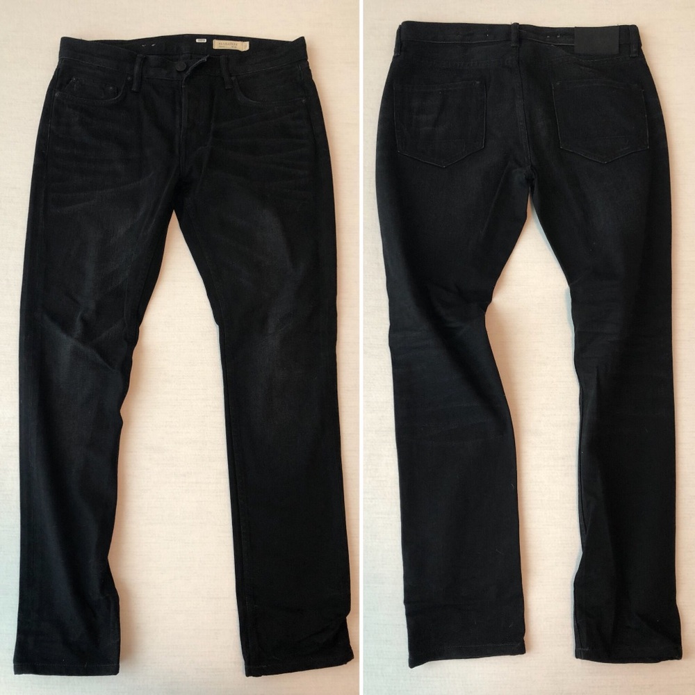AllSaints black pistol jeans 30x30